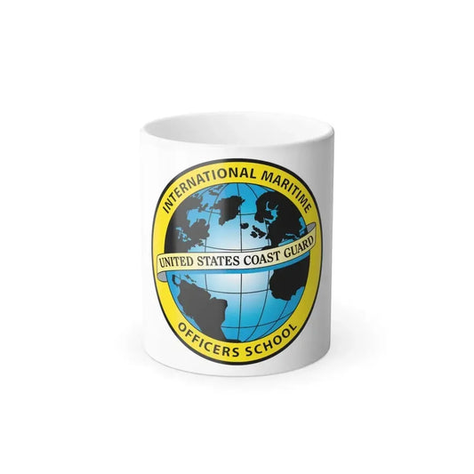 International Maritime Officers School USCG (U.S. Coast Guard) Color Changing Coffee Mug 11oz - Go Mug Yourself