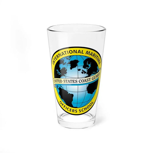 International Maritime Officers School USCG (U.S. Coast Guard) Pint Glass 16oz 16oz - Go Mug Yourself