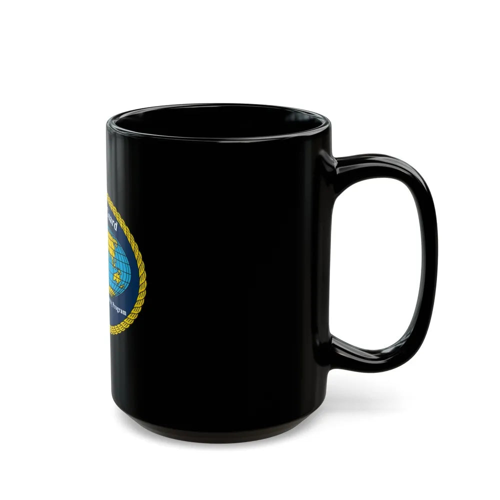 International Port Security Program USCG (U.S. Coast Guard) Black Coffee Mug-Go Mug Yourself