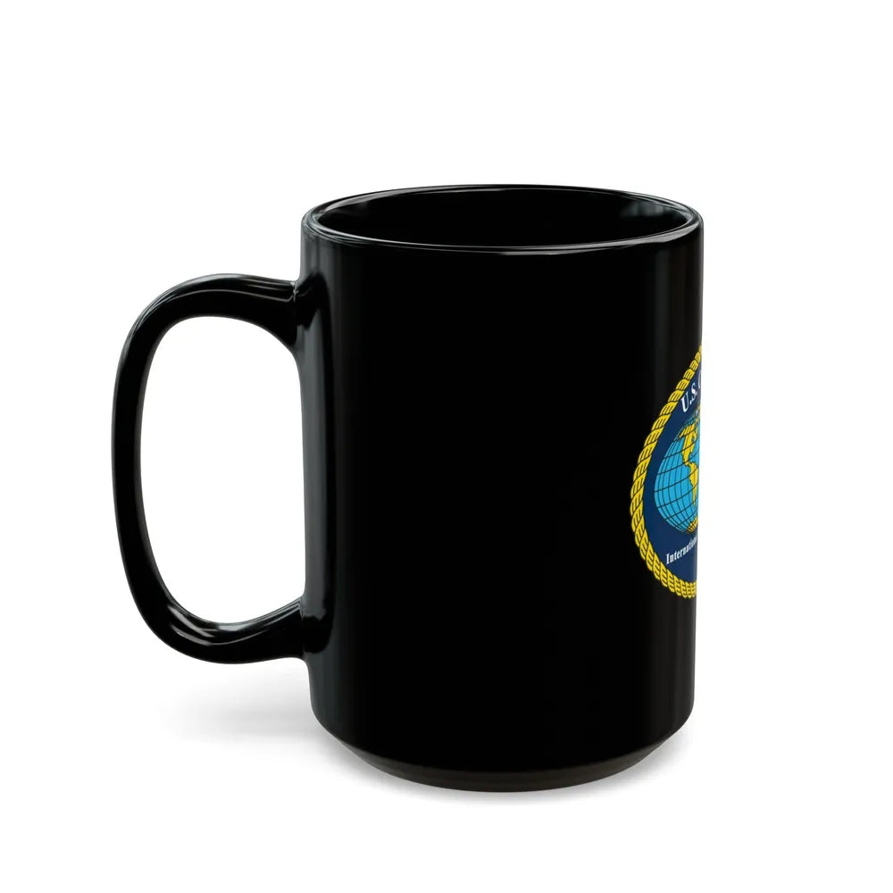 International Port Security Program USCG (U.S. Coast Guard) Black Coffee Mug-Go Mug Yourself