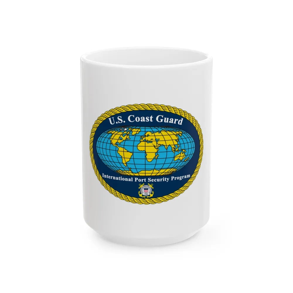 International Port Security Program USCG (U.S. Coast Guard) White Coffee Mug-15oz-Go Mug Yourself