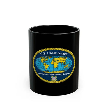 International Port Security Program USCG (U.S. Coast Guard) Black Coffee Mug 11oz - Go Mug Yourself