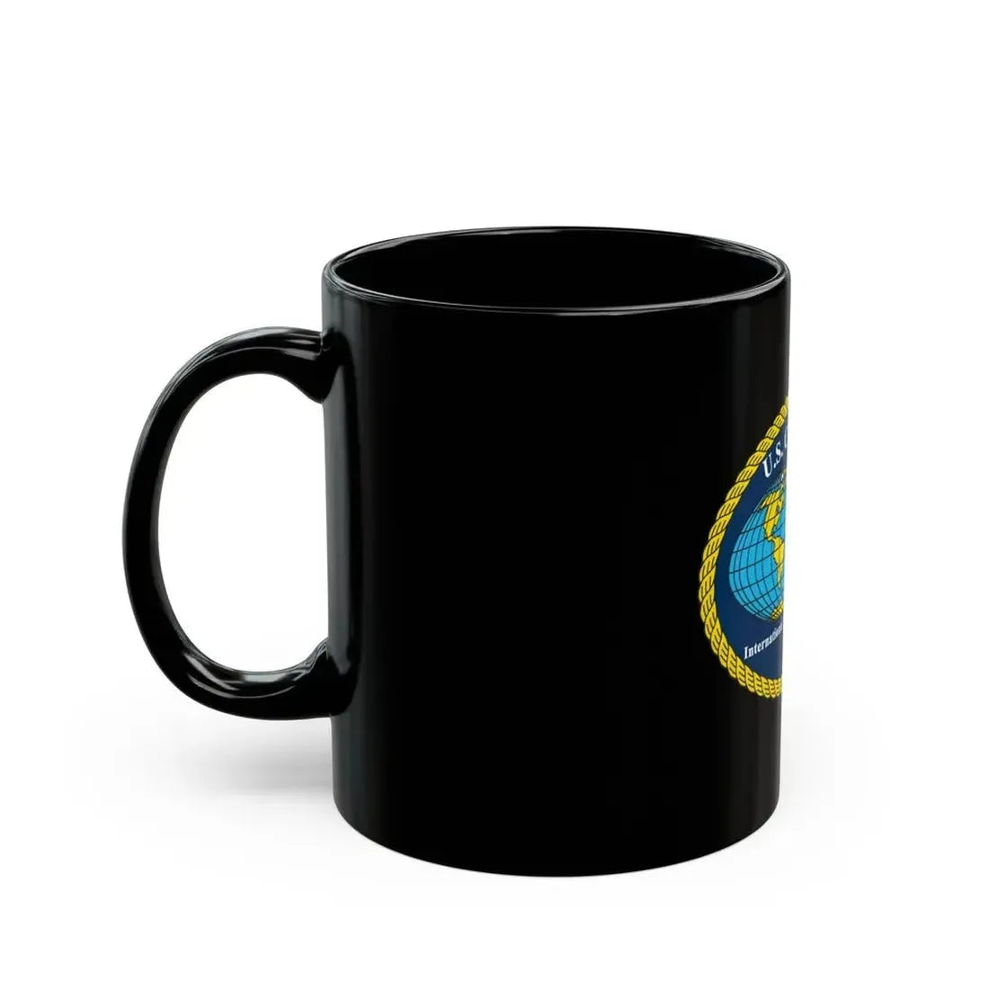 International Port Security Program USCG (U.S. Coast Guard) Black Coffee Mug - Go Mug Yourself