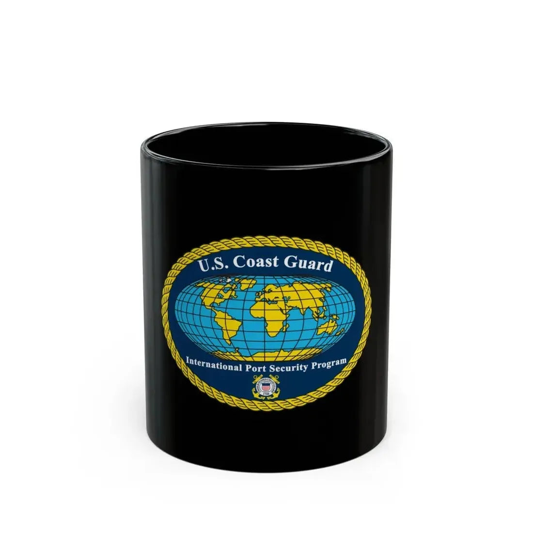 International Port Security Program USCG (U.S. Coast Guard) Black Coffee Mug - Go Mug Yourself