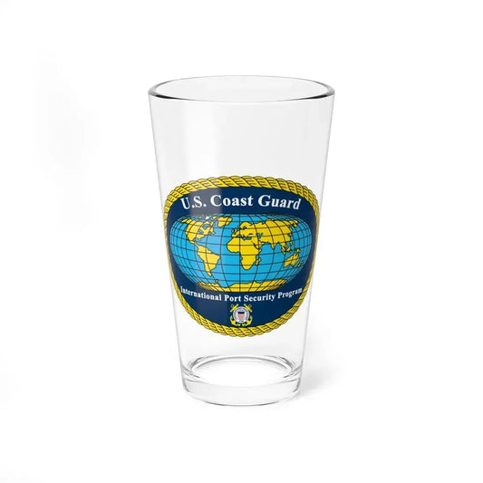 International Port Security Program USCG (U.S. Coast Guard) Pint Glass 16oz 16oz - Go Mug Yourself