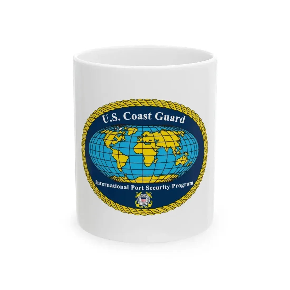 International Port Security Program USCG (U.S. Coast Guard) White Coffee Mug 11oz - Go Mug Yourself