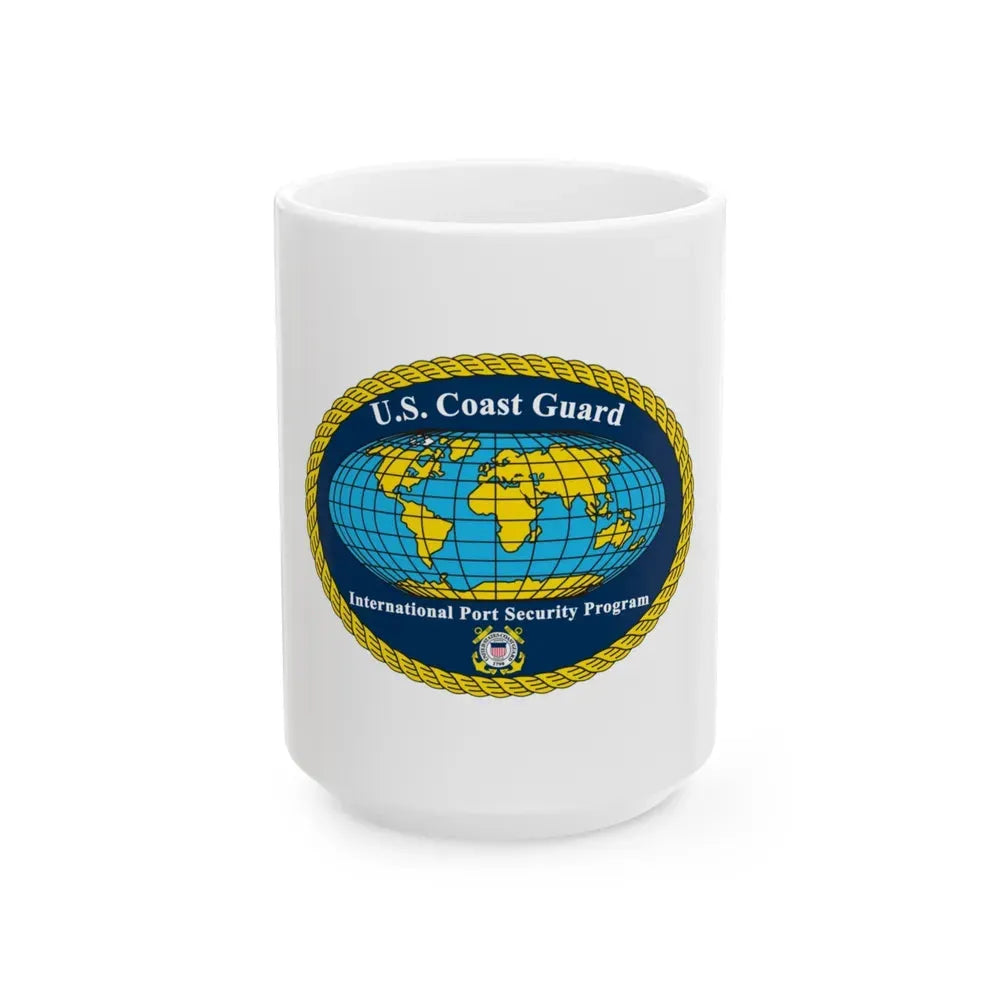 International Port Security Program USCG (U.S. Coast Guard) White Coffee Mug 15oz - Go Mug Yourself