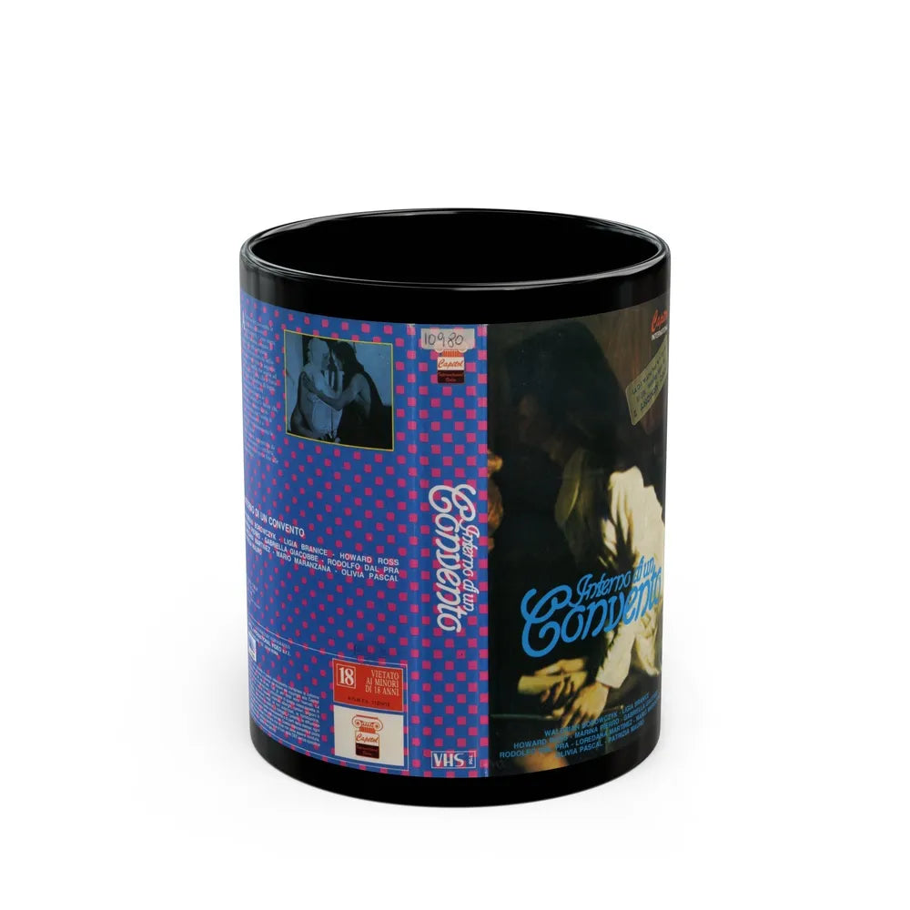 INTERNO DI UN CONVENTO (VHS COVER) - Black Coffee Mug-11oz-Go Mug Yourself