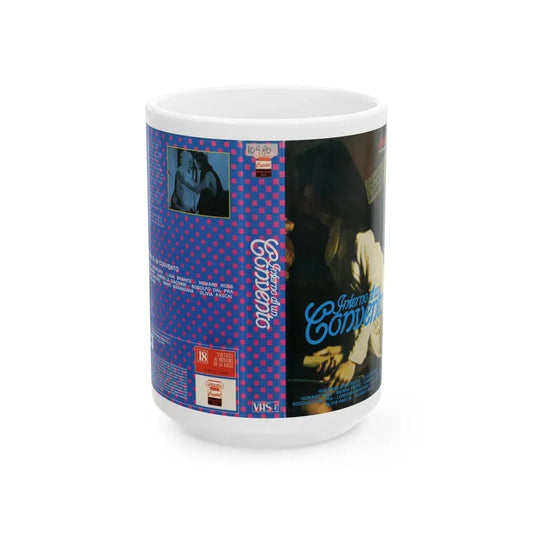 INTERNO DI UN CONVENTO (VHS COVER) - White Coffee Mug 15oz - Go Mug Yourself