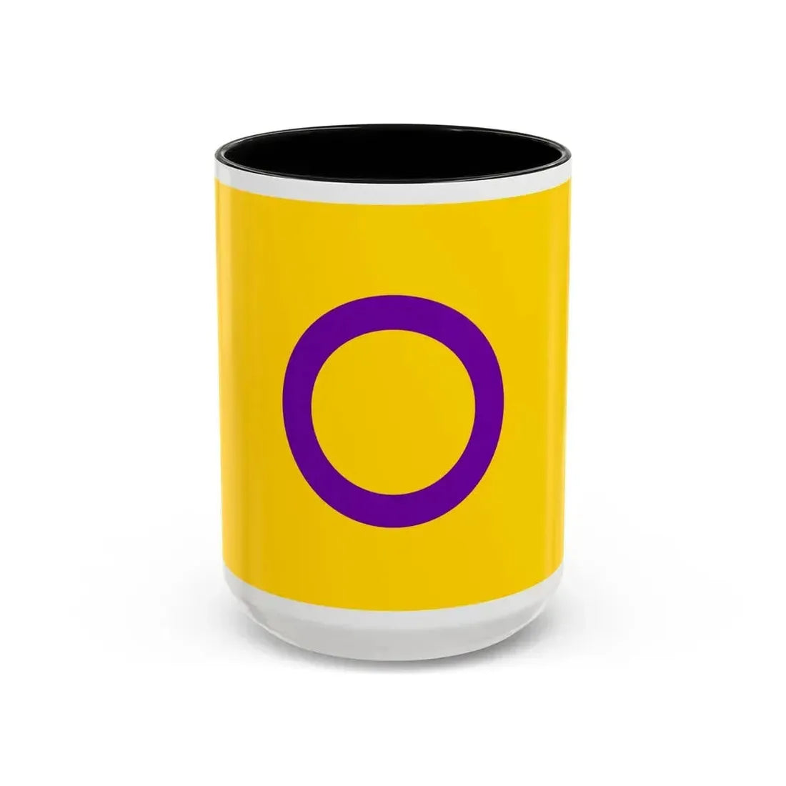 Intersex Pride Flag - Accent Coffee Mug 15oz Black - Go Mug Yourself