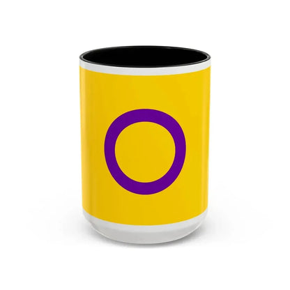 Intersex Pride Flag - Accent Coffee Mug 15oz Black - Go Mug Yourself