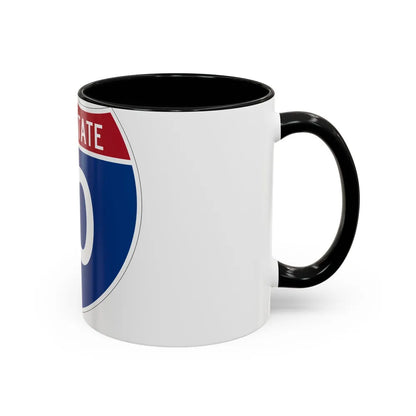 Interstate 10 (U.S. Highways) Accent Coffee Mug-Go Mug Yourself