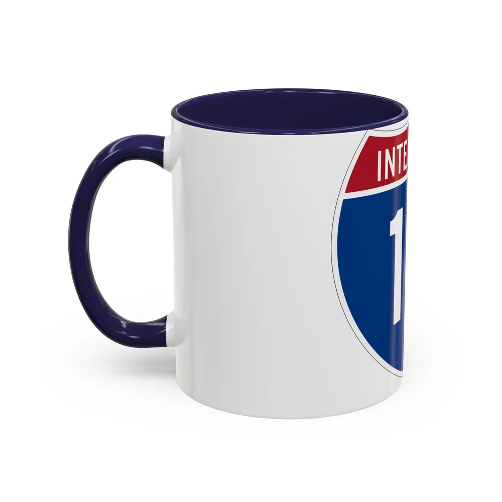 Interstate 10 (U.S. Highways) Accent Coffee Mug-Go Mug Yourself