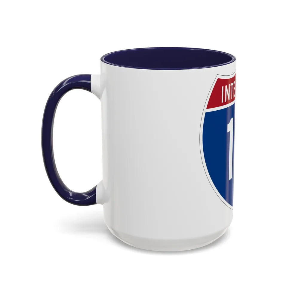 Interstate 10 (U.S. Highways) Accent Coffee Mug-Go Mug Yourself