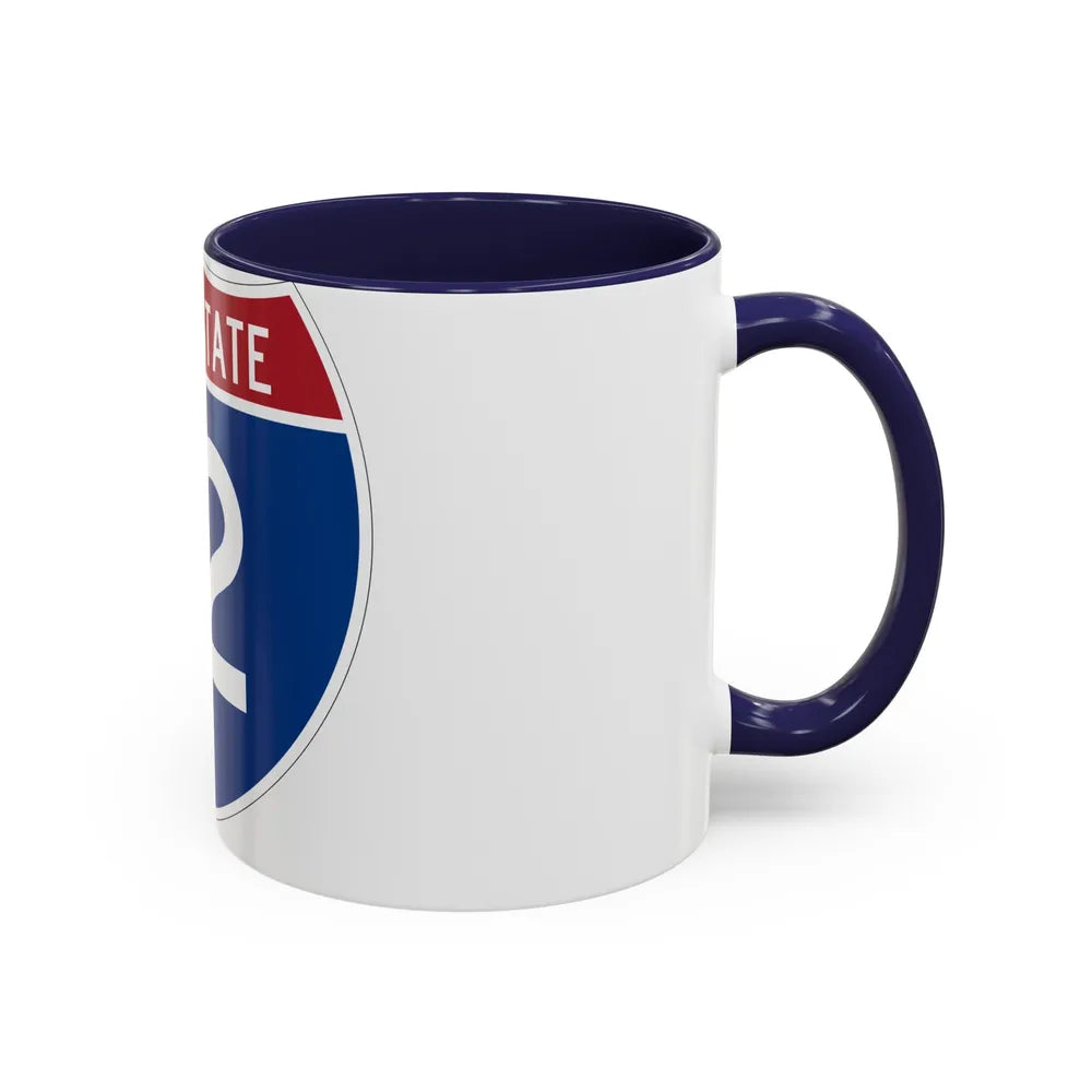 Interstate 12 (U.S. Highways) Accent Coffee Mug-Go Mug Yourself