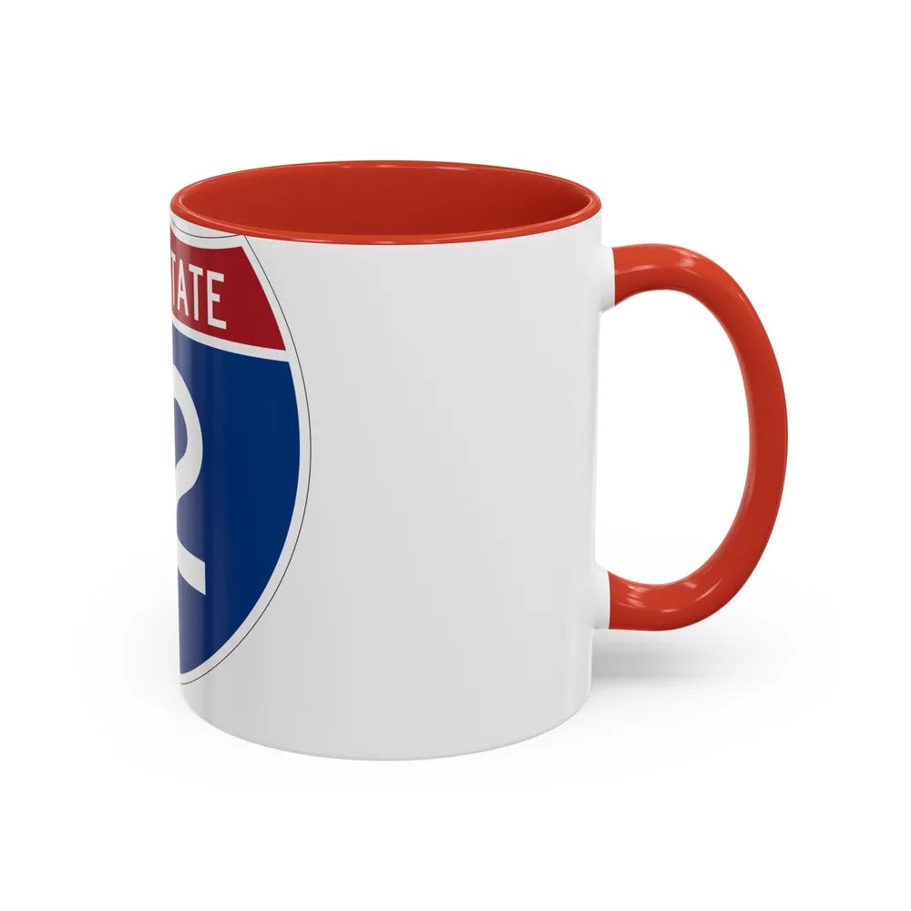 Interstate 12 (U.S. Highways) Accent Coffee Mug-Go Mug Yourself