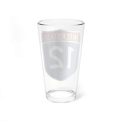 Interstate 12 (U.S. Highways) Pint Glass 16oz - Go Mug Yourself