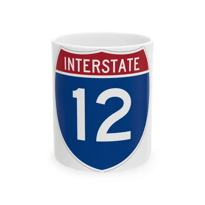 Interstate 12 (U.S. Highways) White Coffee Mug 11oz - Go Mug Yourself