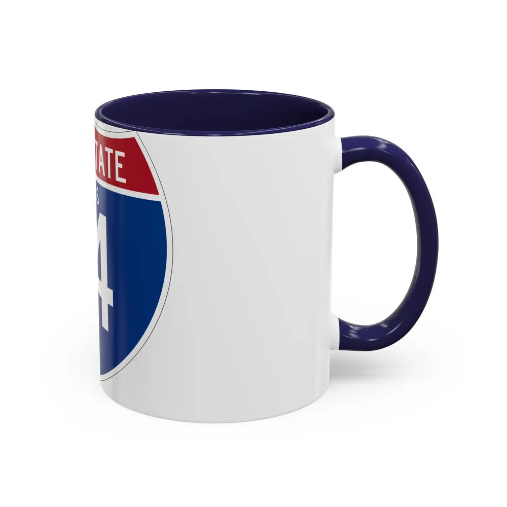 Interstate 14 (U.S. Highways) Accent Coffee Mug-Go Mug Yourself