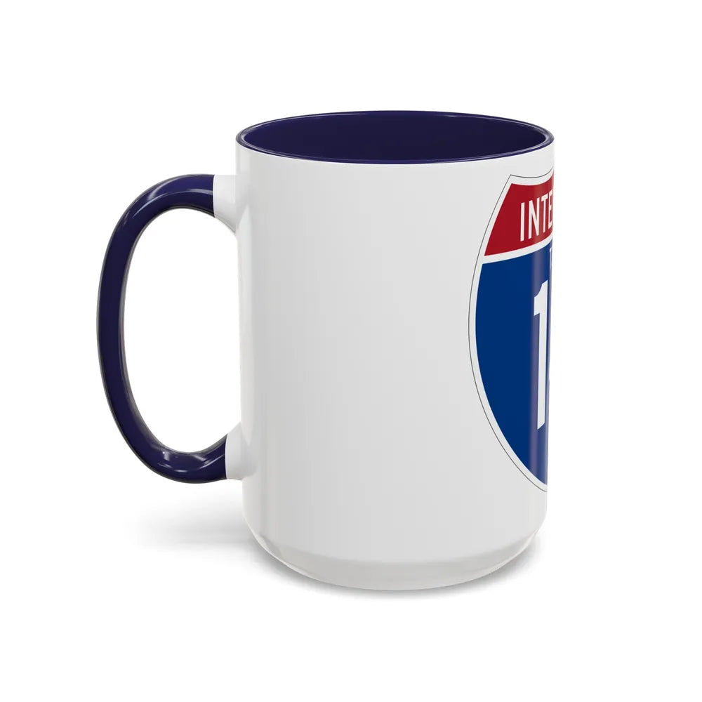 Interstate 14 (U.S. Highways) Accent Coffee Mug-Go Mug Yourself