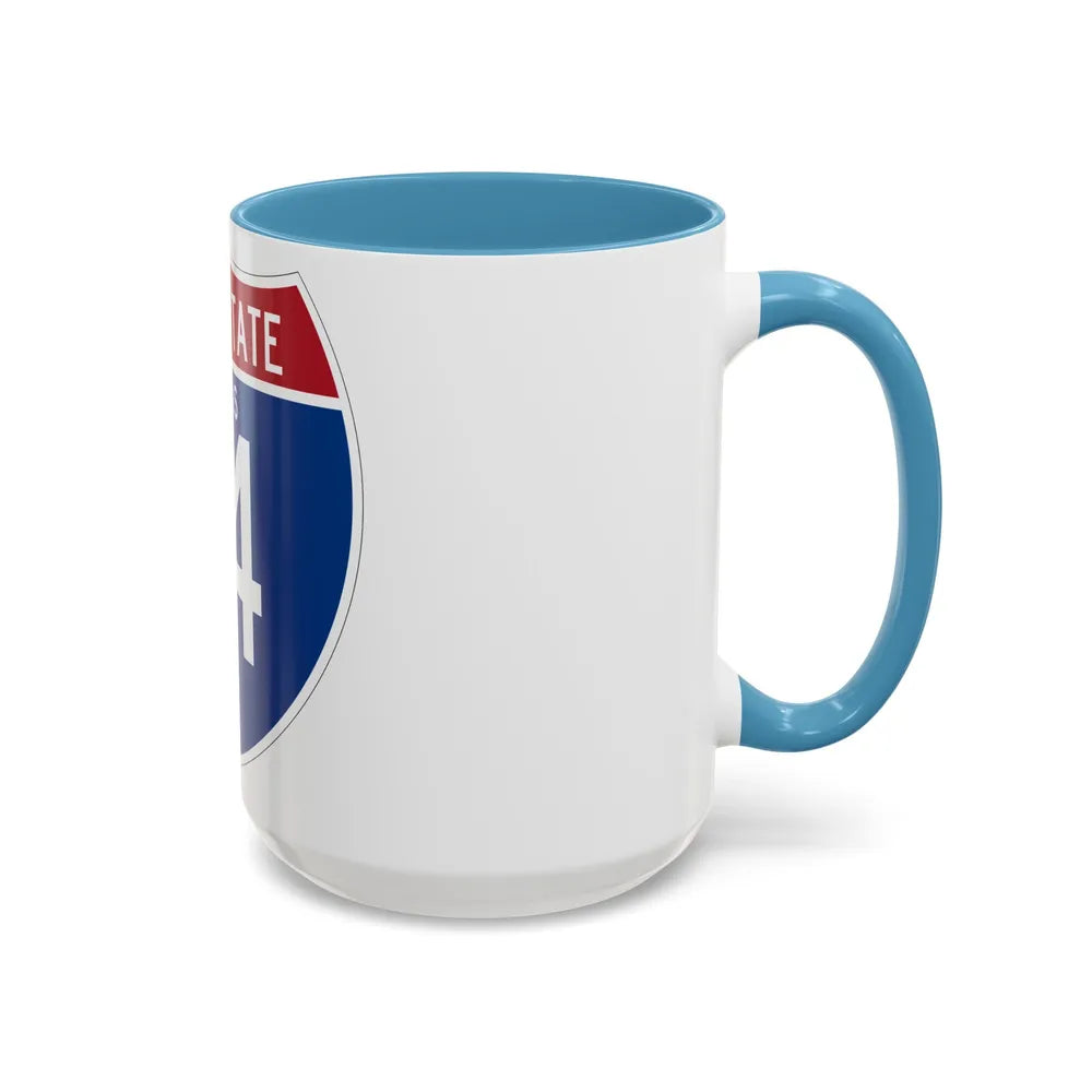 Interstate 14 (U.S. Highways) Accent Coffee Mug-Go Mug Yourself