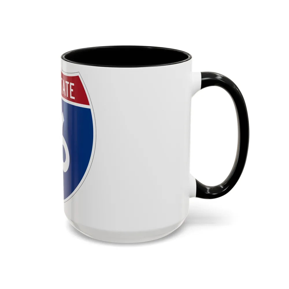 Interstate 16 (U.S. Highways) Accent Coffee Mug-Go Mug Yourself