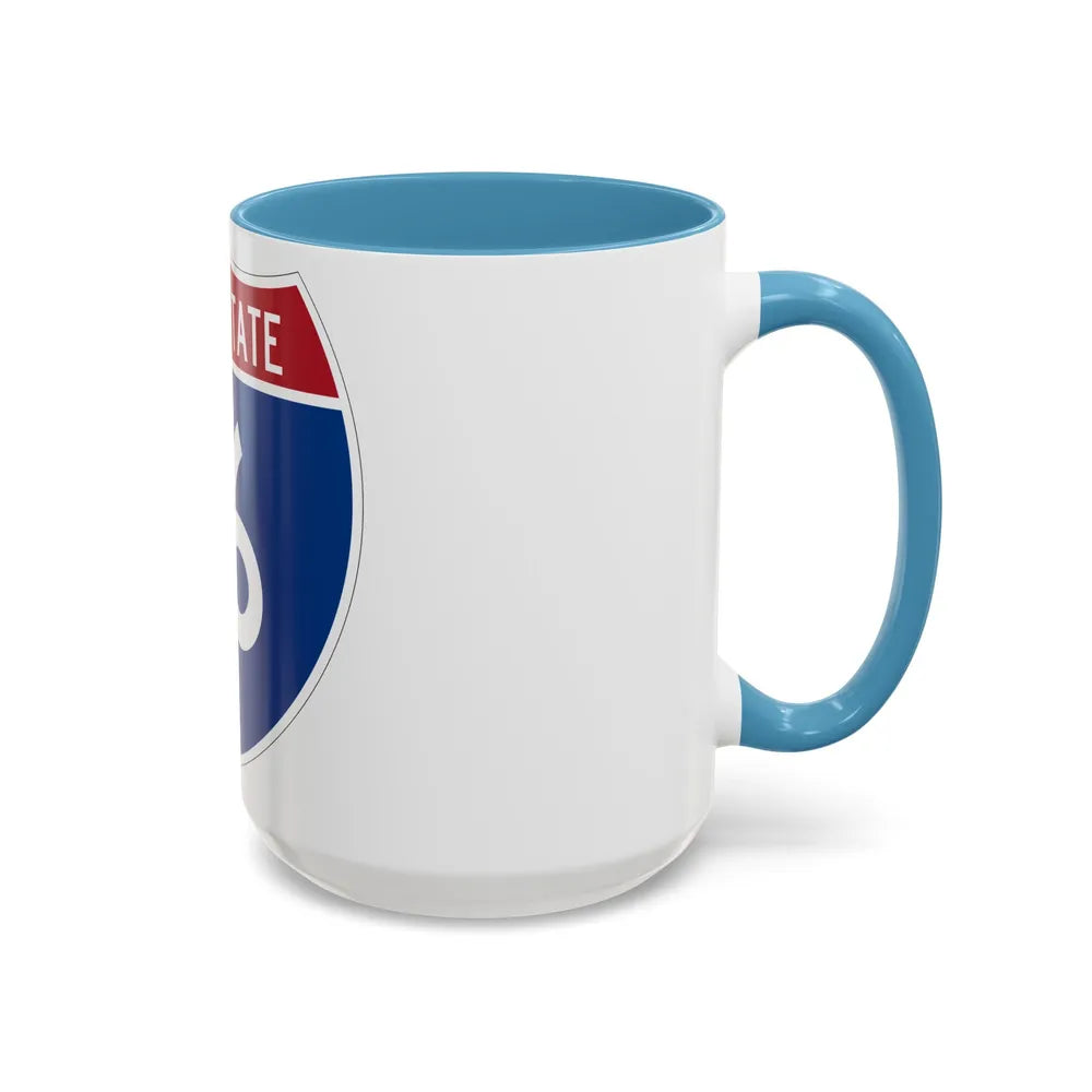 Interstate 16 (U.S. Highways) Accent Coffee Mug-Go Mug Yourself