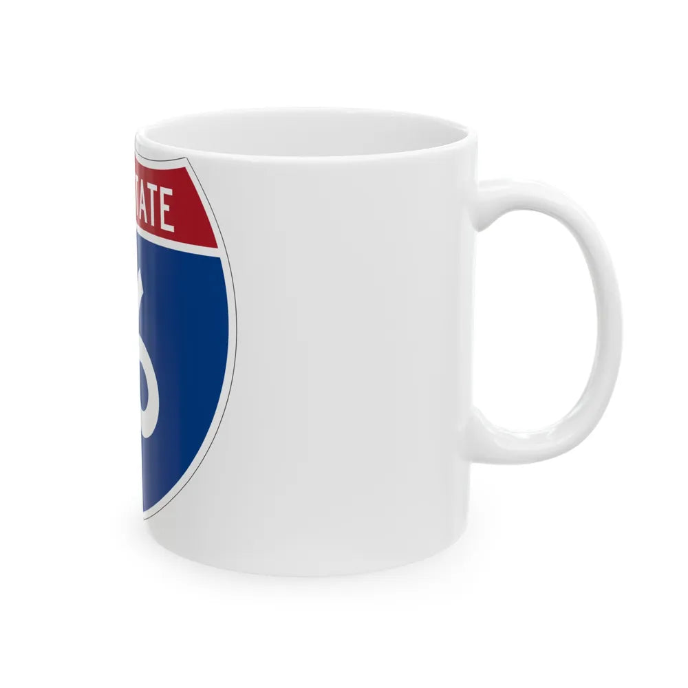 Interstate 16 (U.S. Highways) White Coffee Mug-Go Mug Yourself