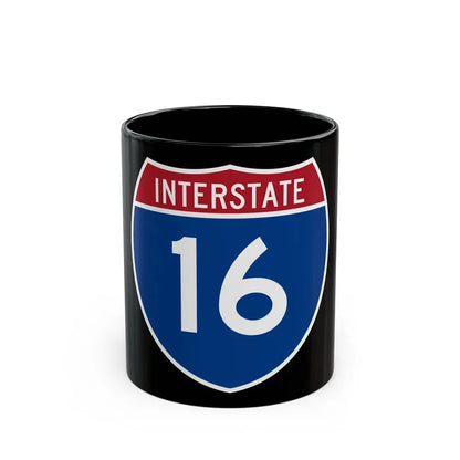 Interstate 16 (U.S. Highways) Black Coffee Mug 11oz - Go Mug Yourself