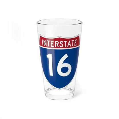 Interstate 16 (U.S. Highways) Pint Glass 16oz 16oz - Go Mug Yourself
