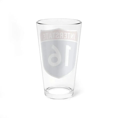 Interstate 16 (U.S. Highways) Pint Glass 16oz - Go Mug Yourself