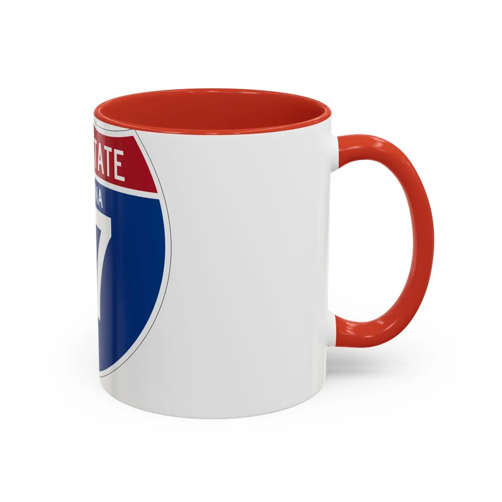 Interstate 17 (U.S. Highways) Accent Coffee Mug-Go Mug Yourself