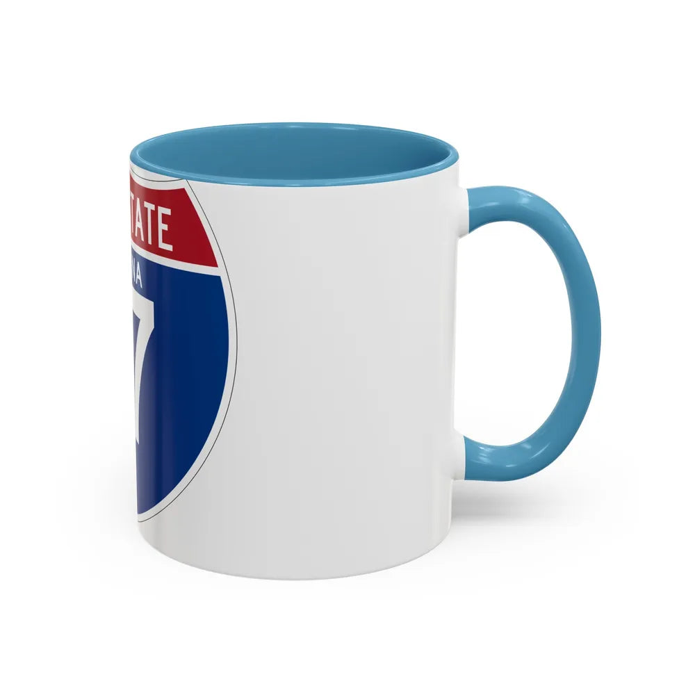 Interstate 17 (U.S. Highways) Accent Coffee Mug-Go Mug Yourself