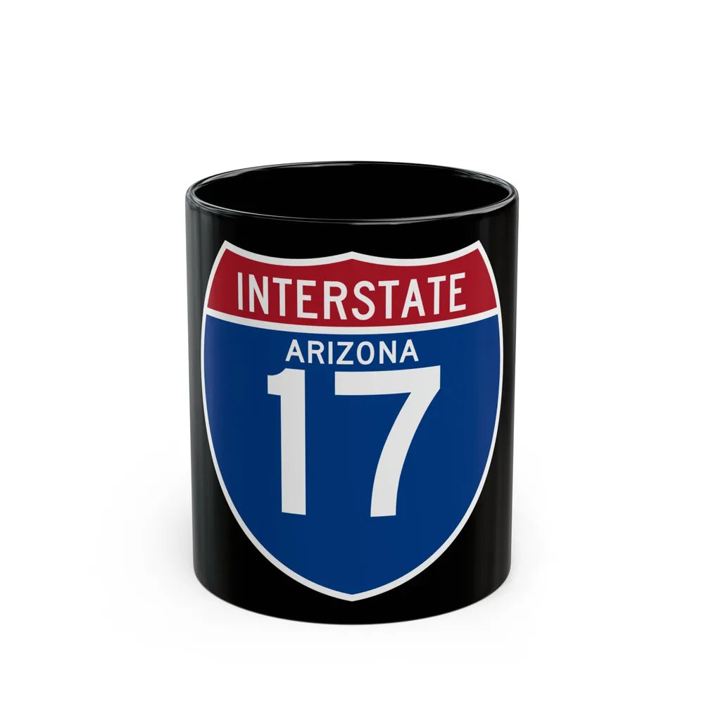 Interstate 17 (U.S. Highways) Black Coffee Mug-11oz-Go Mug Yourself