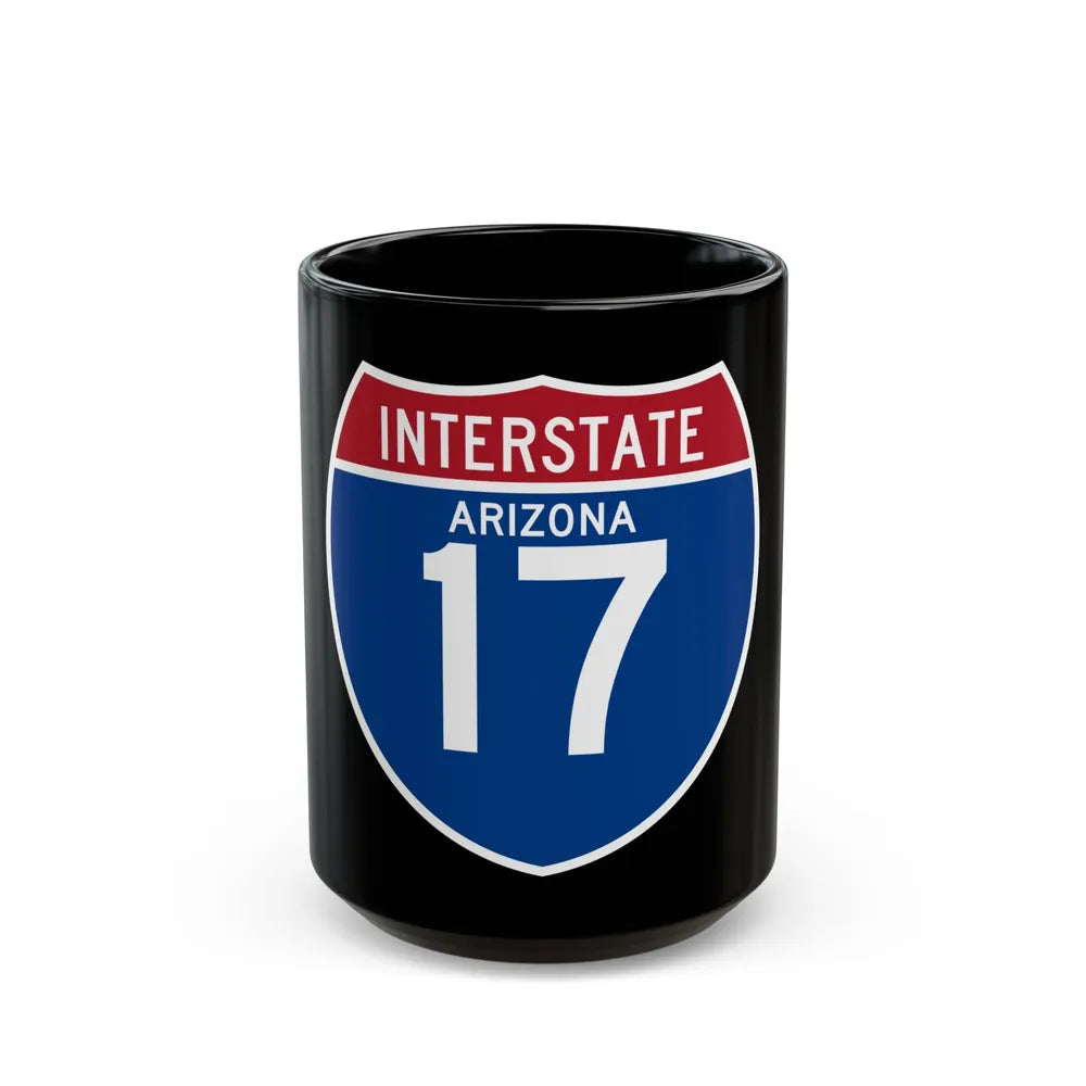 Interstate 17 (U.S. Highways) Black Coffee Mug-15oz-Go Mug Yourself