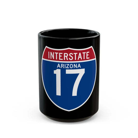 Interstate 17 (U.S. Highways) Black Coffee Mug-15oz-Go Mug Yourself