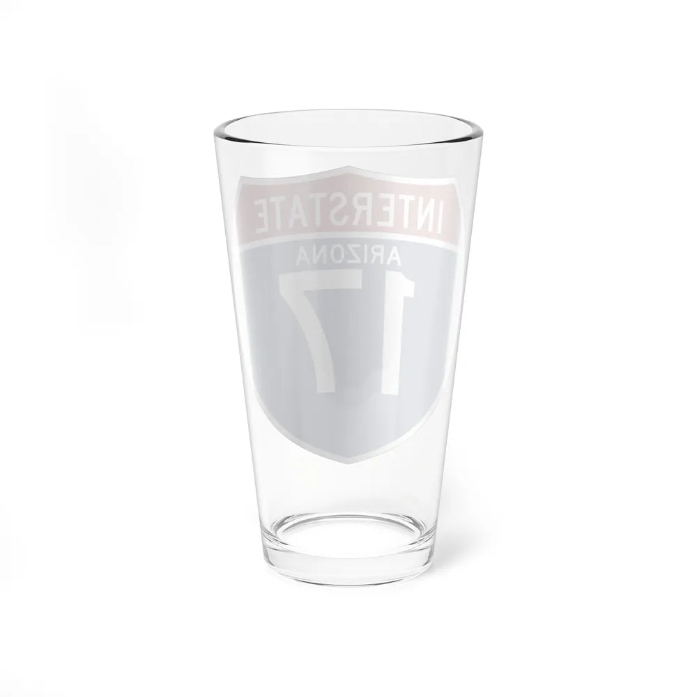 Interstate 17 (U.S. Highways) Pint Glass 16oz-Go Mug Yourself