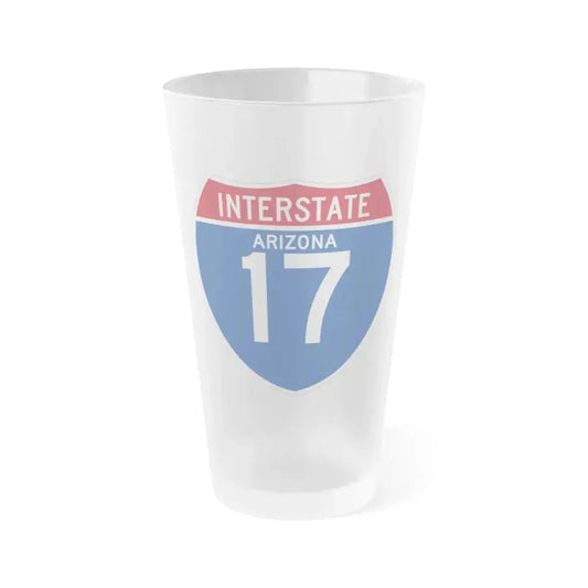 Interstate 17 (U.S. Highways) Frosted Pint Glass 16oz 16oz Frosted - Go Mug Yourself