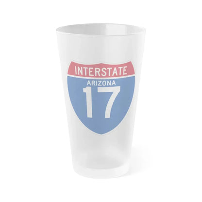 Interstate 17 (U.S. Highways) Frosted Pint Glass 16oz 16oz Frosted - Go Mug Yourself