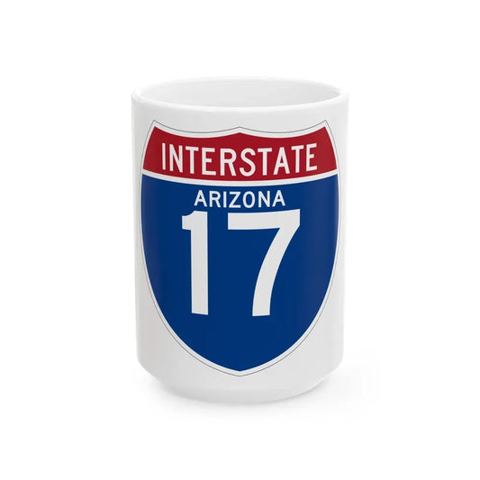 Interstate 17 (U.S. Highways) White Coffee Mug 15oz - Go Mug Yourself