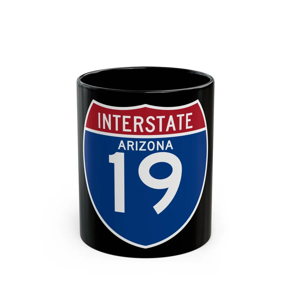 Interstate 19 (U.S. Highways) Black Coffee Mug-11oz-Go Mug Yourself