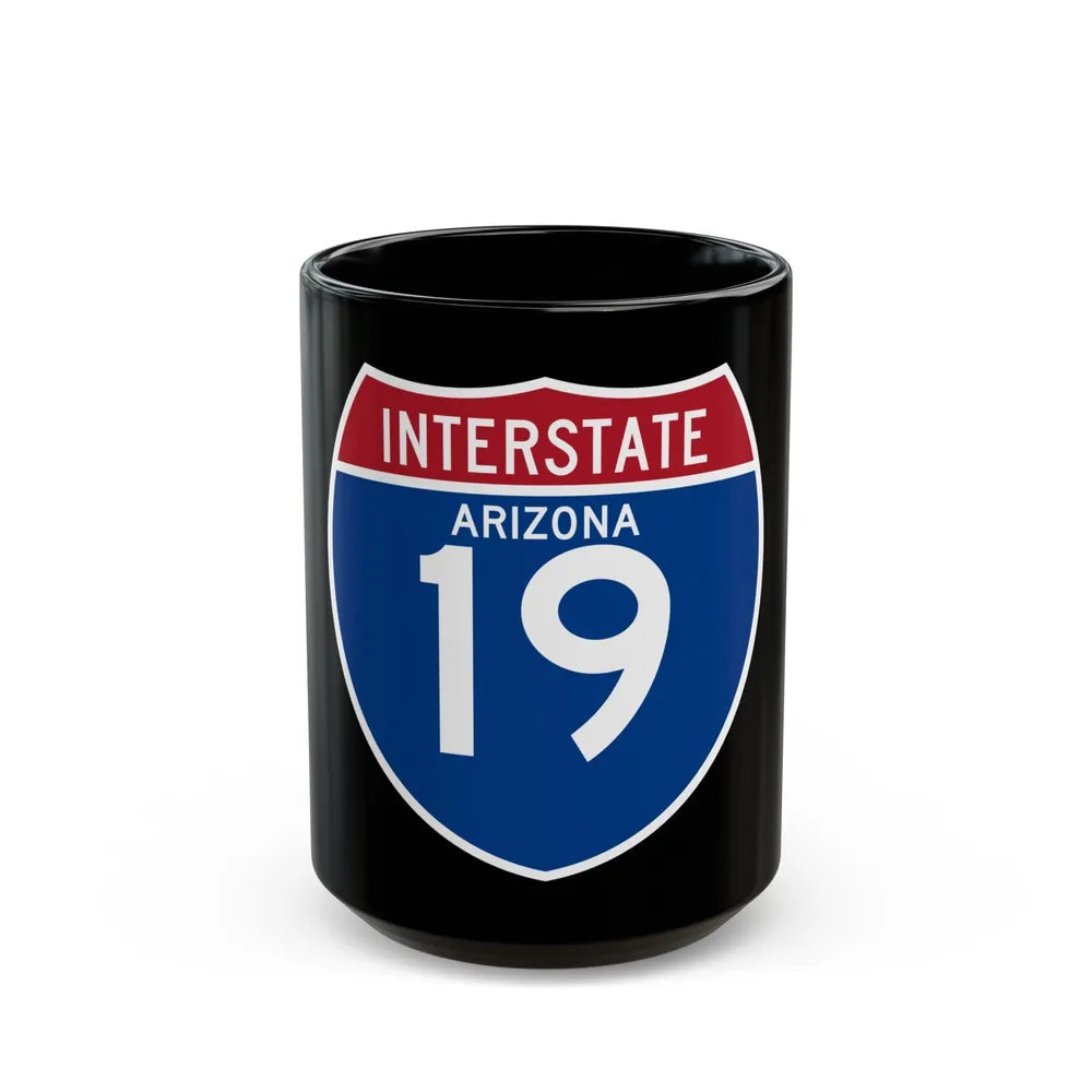 Interstate 19 (U.S. Highways) Black Coffee Mug-15oz-Go Mug Yourself