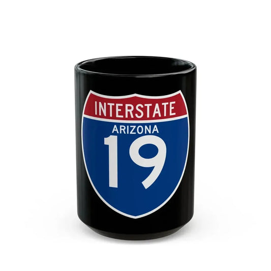 Interstate 19 (U.S. Highways) Black Coffee Mug 15oz - Go Mug Yourself