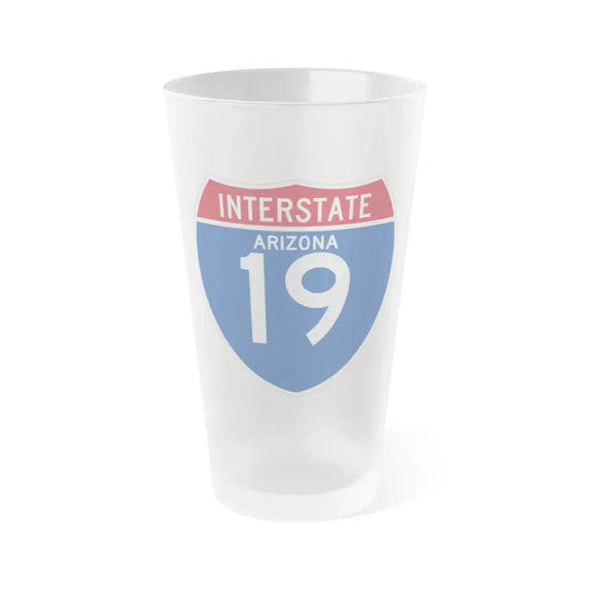Interstate 19 (U.S. Highways) Frosted Pint Glass 16oz 16oz Frosted - Go Mug Yourself