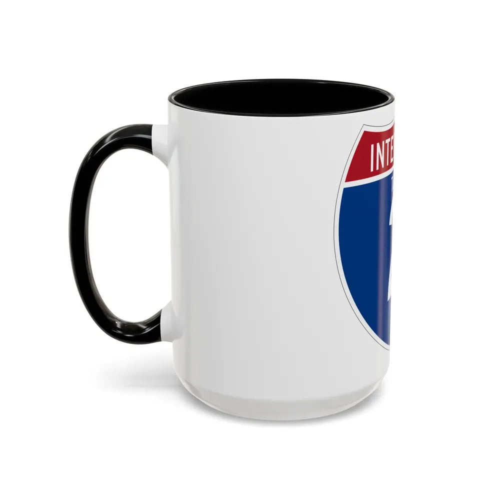 Interstate 2 (U.S. Highways) Accent Coffee Mug-Go Mug Yourself