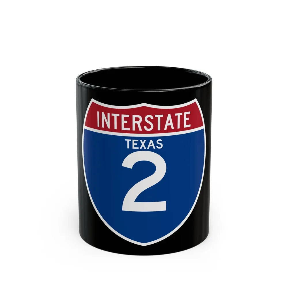 Interstate 2 (U.S. Highways) Black Coffee Mug-11oz-Go Mug Yourself