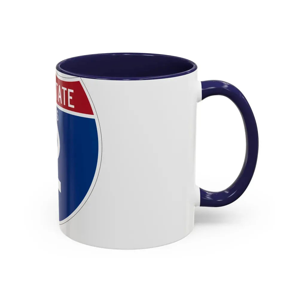 Interstate 2 (U.S. Highways) Accent Coffee Mug - Go Mug Yourself