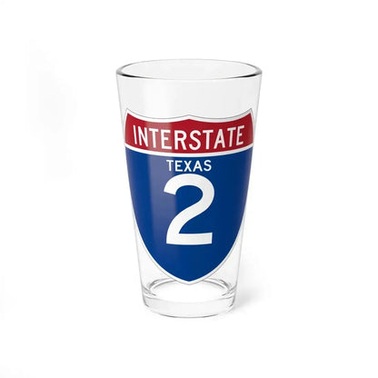 Interstate 2 (U.S. Highways) Pint Glass 16oz 16oz - Go Mug Yourself