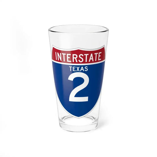 Interstate 2 (U.S. Highways) Pint Glass 16oz 16oz - Go Mug Yourself