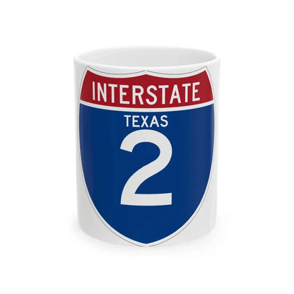 Interstate 2 (U.S. Highways) White Coffee Mug 11oz - Go Mug Yourself